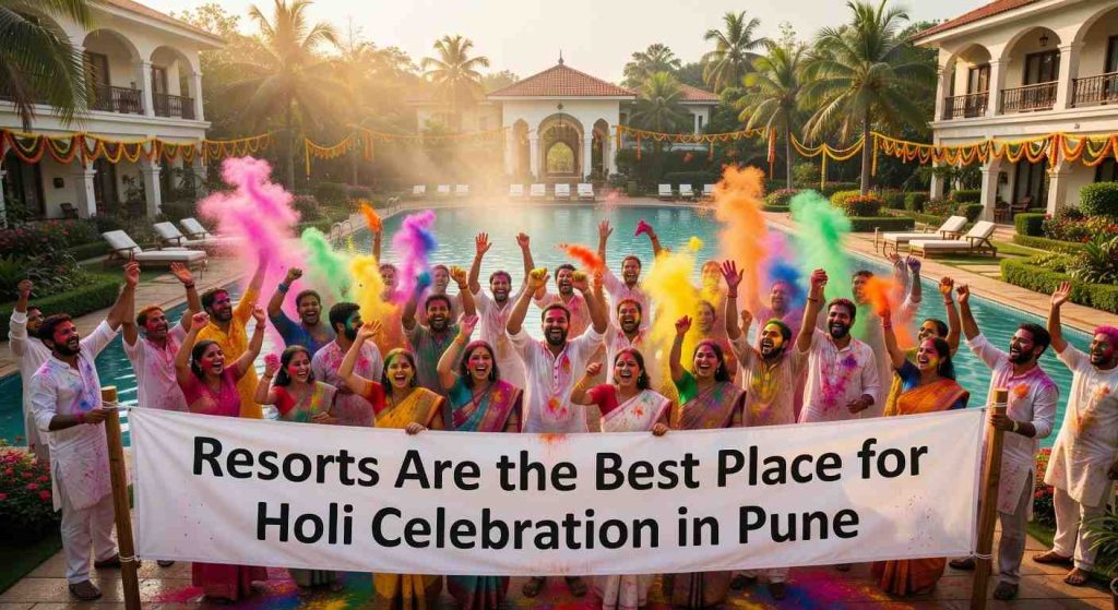 resort for holi celebration pune